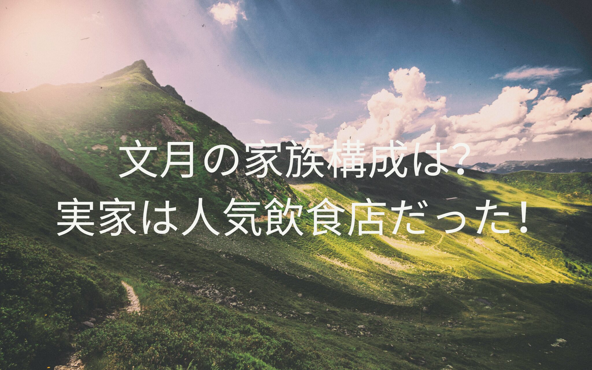 文月の家族構成は？
