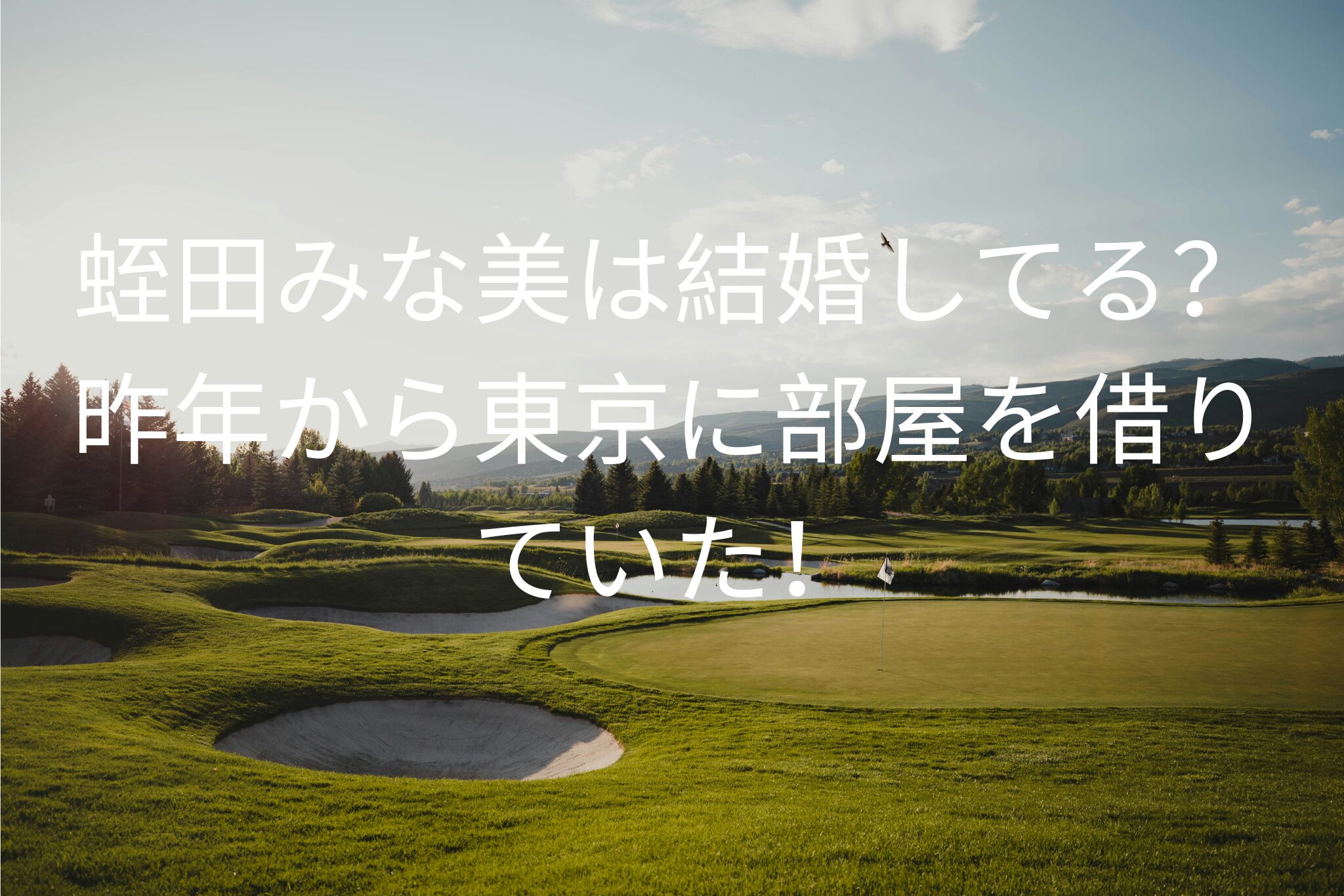 蛭田みな美は結婚してる？