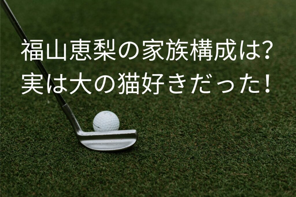 福山恵梨の家族構成は？