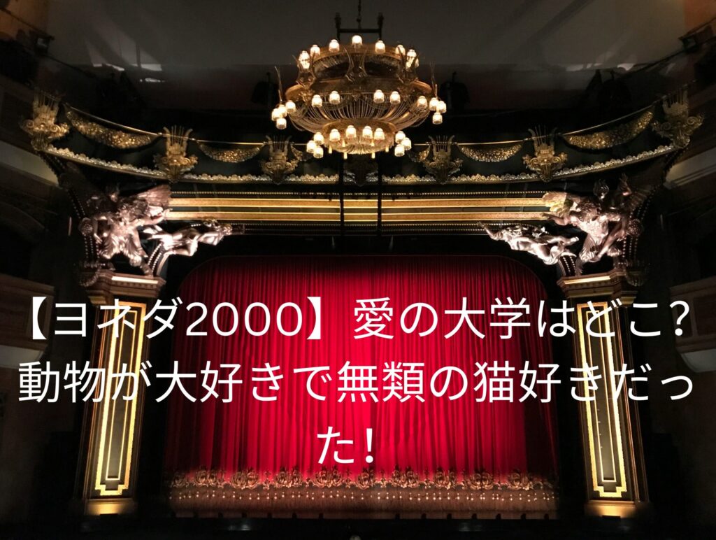 ヨネダ2000愛の大学はどこ？
