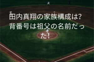田内真翔の家族構成は？