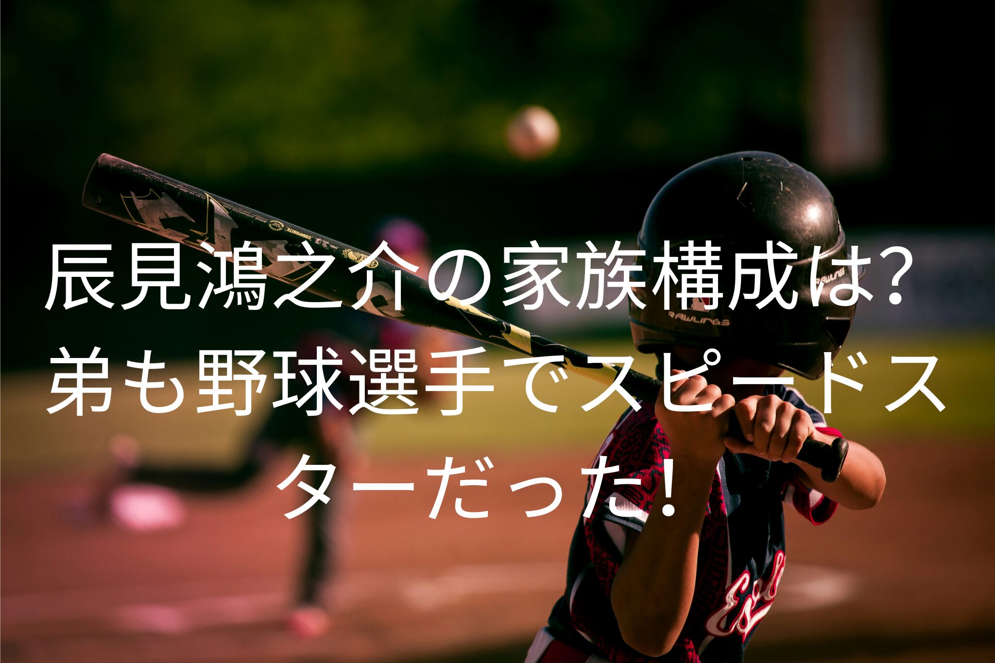 辰見鴻之介の家族構成は？