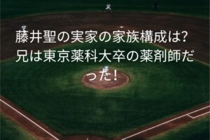 藤井聖の実家の家族構成は？