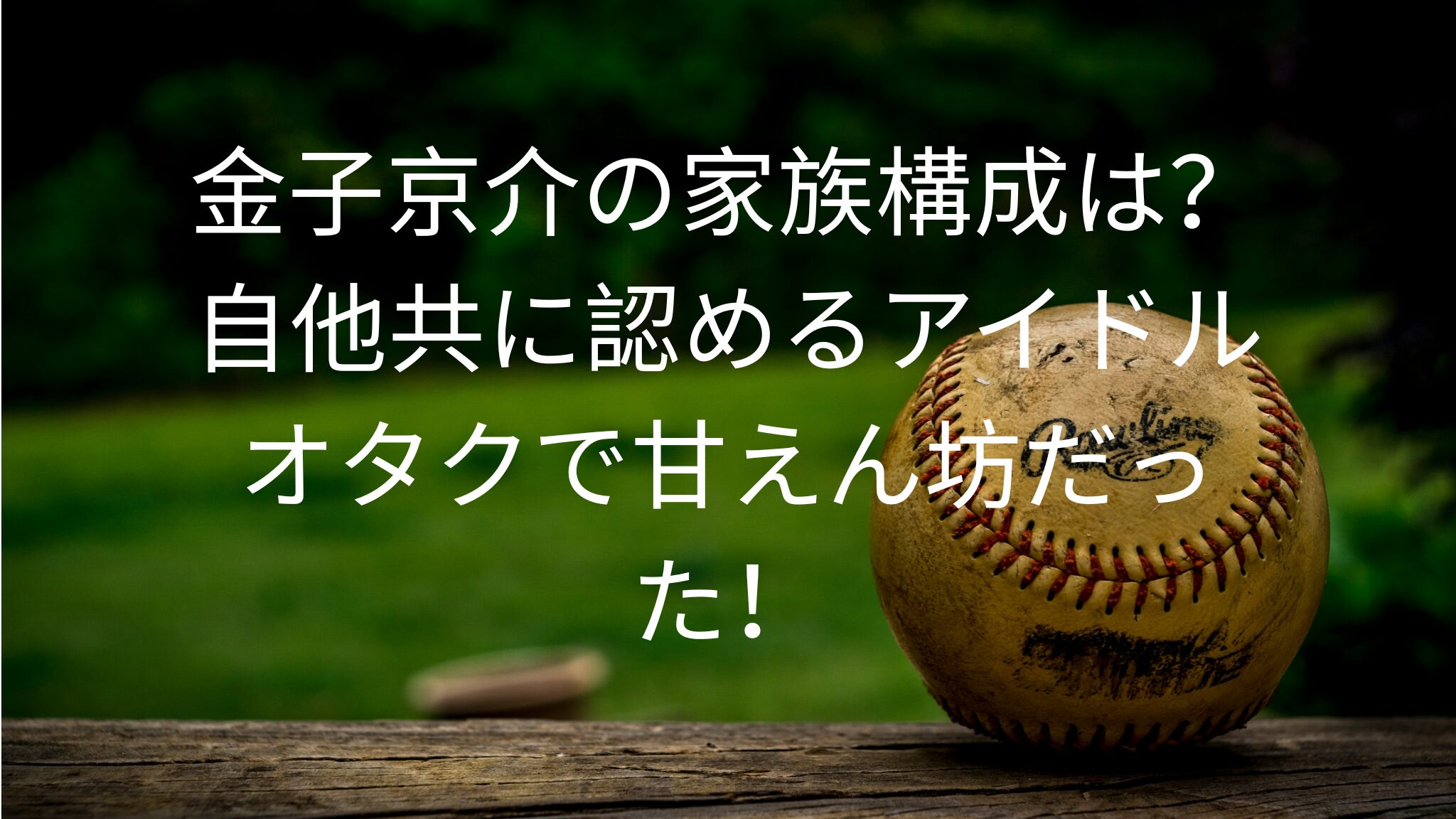金子京介の家族構成は？