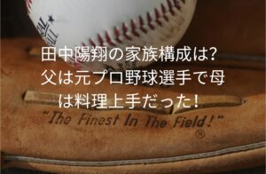 田中陽翔の家族構成は？